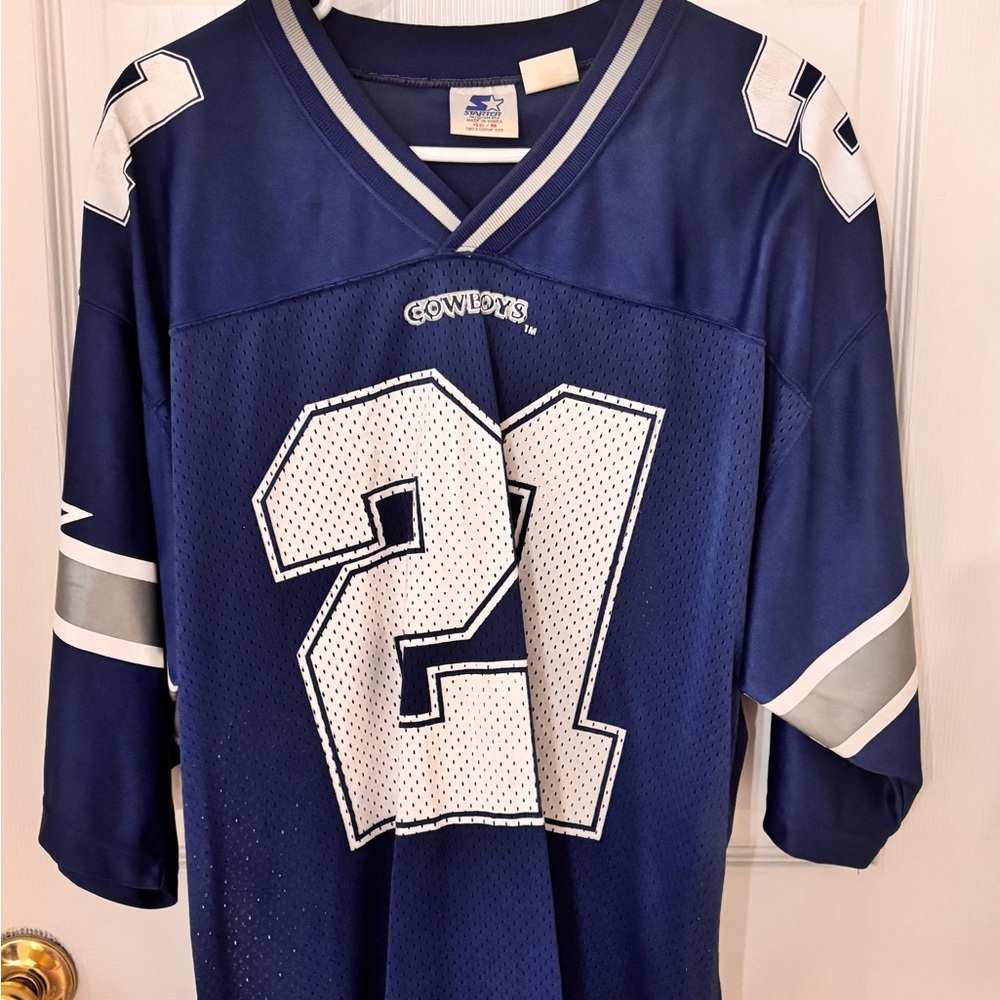 Blue Deion Sanders Cowboys Jersey - Picture 2 of 9